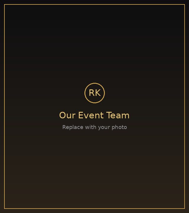 RK Event Management team setting up an event in Ahmedabad