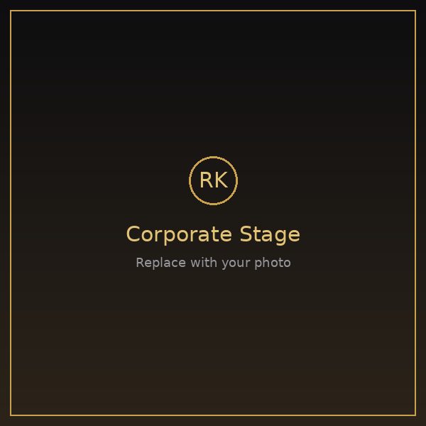 Corporate event stage setup