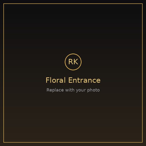 Floral entrance design
