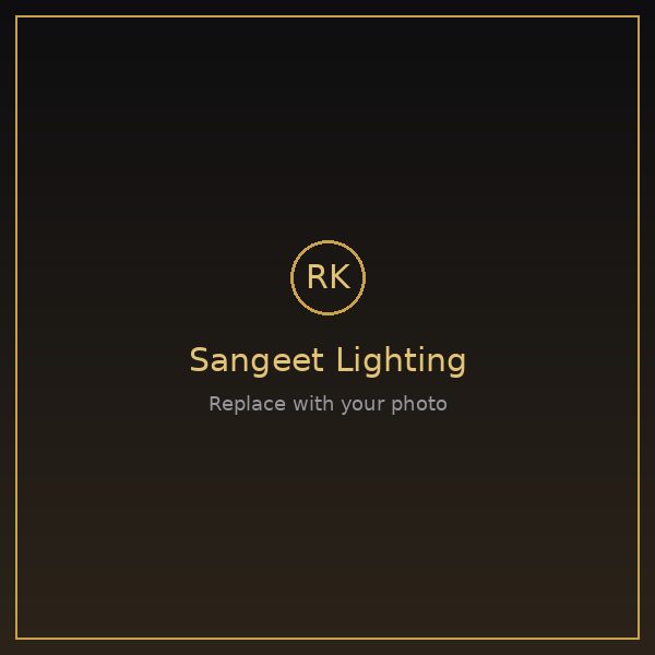 Sangeet night lighting