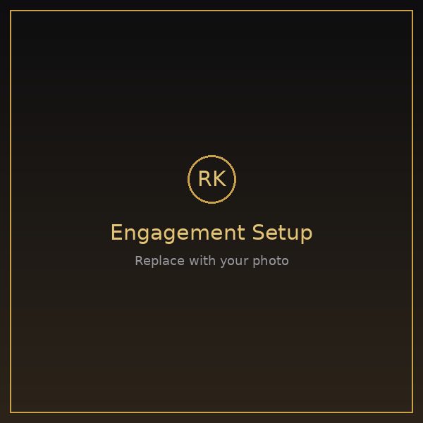 Engagement ceremony setup