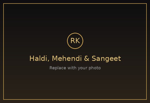 Haldi, Mehendi & Sangeet in Ahmedabad